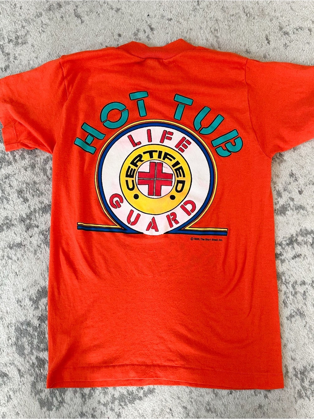 ⭐️3/$30⭐️ (bundle deal) Vintage Hot Tub Certified Life Guard Tee / XS